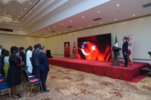 The programme began with the rendition of the Turkish National Anthem.